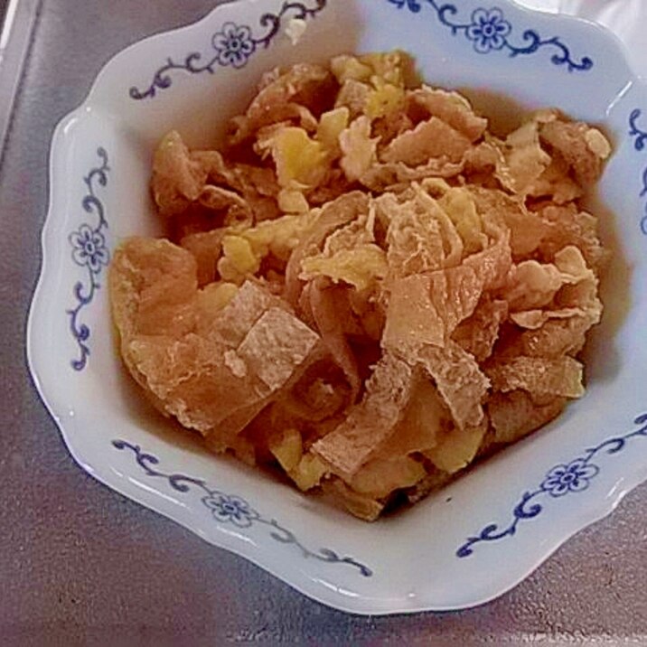 油揚げと卵の酢の物